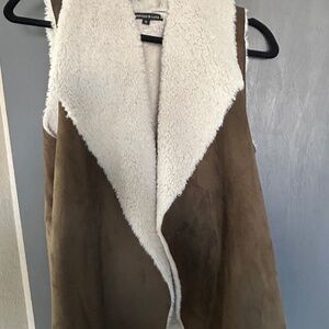 Faux Sheepskin Vest